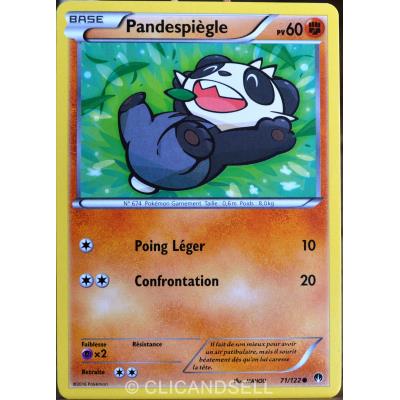 Acheter carte Pokémon 71/122 Pandespiègle 60 PV XY - Rupture Turbo NEUF FR État correct - 16,00 € carte Pokémon 71/122 Pandespiègle 60 PV XY - Rupture Turbo NEUF FR État correct - Pokémon reconditionné disponible sur Fnac