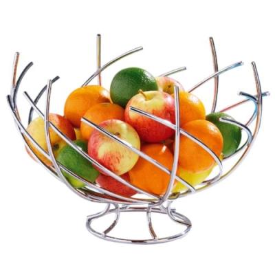 PREMIER CORBEILLE À FRUITS SPIRALE CHROMÉ