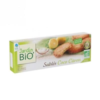 Jardin bio sablÃ©s coco citron 150g