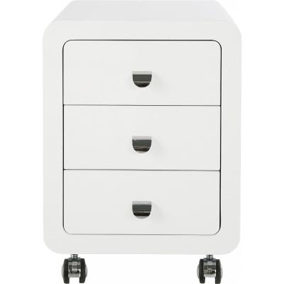 Caisson de bureau White Club 3 tiroirs Kare Design