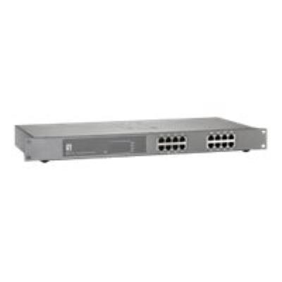 LevelOne GEP-1621 - switch - 16 poorten - onbeheerd - rack-uitvoering