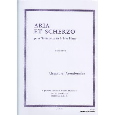 Partitions classique LEDUC ARUTIUNIAN ALEXANDER - ARIA ET SCHERZO - TROMPETTE & PIANO Trompette