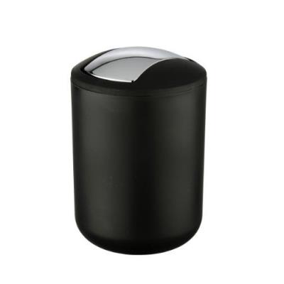 Wenko 21211100 Brasil Poubelle Taille S Noir 2 L 14 x 14 x 21 cm