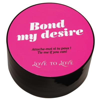 Ruban Love To Love Bond My Desire Latex Noir