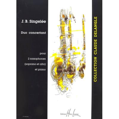 Partitions classique LEMOINE SINGELEE JEAN-BAPTISTE - DUO CONCERTANT OP.55 - 2 SAXOPHONES, PIANO Saxophone