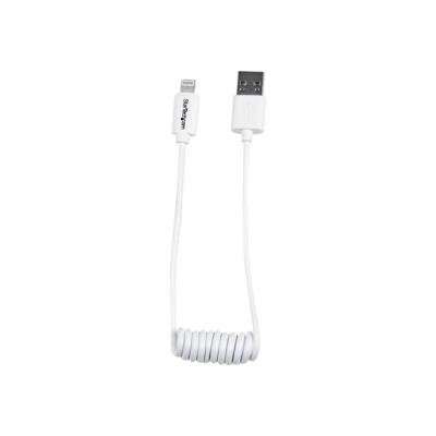 StarTech.com Lightning to USB Cable - Coiled - câble Lightning - Lightning / USB - 30 cm