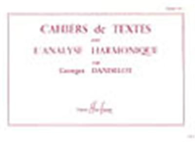 CAHIERS DE TEXTES L'ANALYSE HARMONIQUE VOL 1