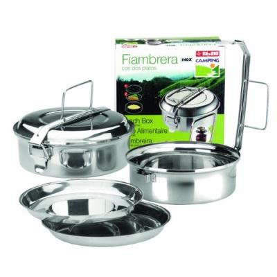 IBILI 720614 BOÎTE ALIMENTAIRE 2 PLATS INOX 14 CM