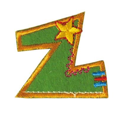 Écusson brodé lettre - Z - 3 cm - Thermo-fixable