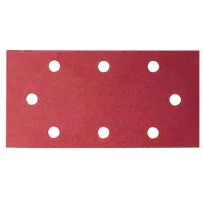 Bosch 2609256B02 Feuilles Abrasives pour Ponceuses Vibrantes Aeg et Black & Decker 93 X 230 Nombre De Trous 8 Grain 60 Lot De 10