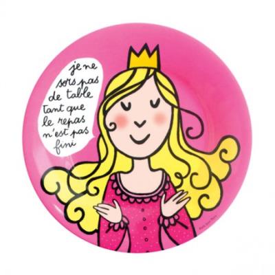 Petit Jour - Princesses - Assiette Princesses : Le repas n'est pas fini