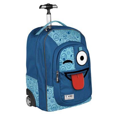 Trolley Spirit Emoticons Blue Tamaño: 34,5x48x23,5cm.