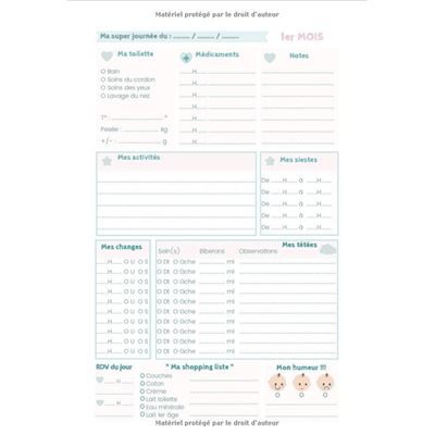 Carnet de Suivi Bébé : Cahier de suivi maternel complet - Idéal pour bébé,  nouveau né, nourrisson, accouchement 