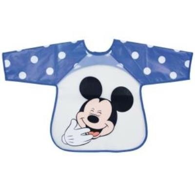 Mickey Bavoir Tablier 2Eme Âge M Is For Mouse Bleu Babycalin