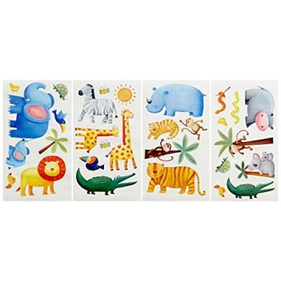 Roommates stickers muraux repositionnables enfant jungle