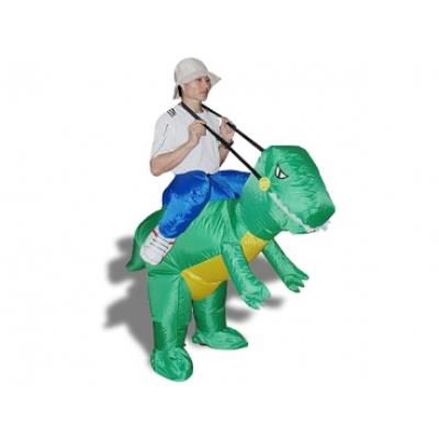 Déguisement d'explorateur à dos de dinosaure pour soirée à thème déguisement fete accesssoire costume insolite drole