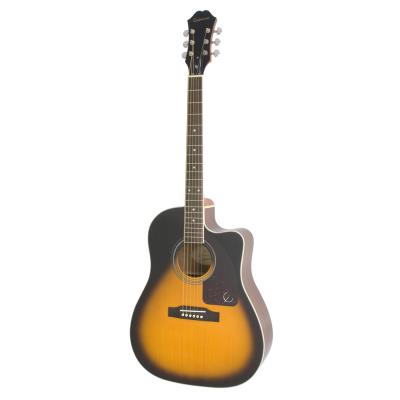 Guitares électro acoustiques EPIPHONE AJ 220SCE SOLID TOP AC/ELECTRIC VINTAGE SUNBURST Folk électro
