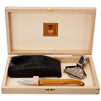 Laguiole claude dozorme 2.60.062.89 coffret set à huître manche olivier