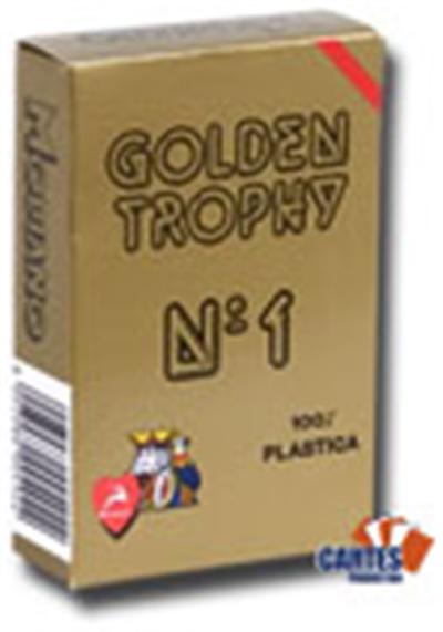 Jeu de 52 cartes : GOLDEN TROPHY Rouge