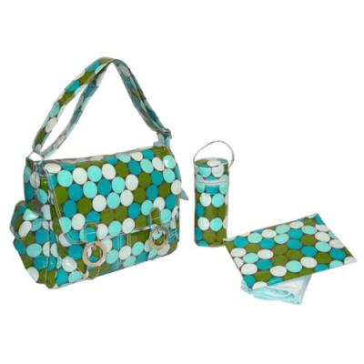 Kalencom fun dots seaside sac à langer plastifié avec 2 boucles