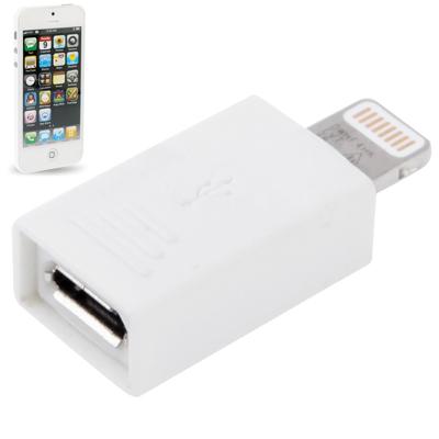 Accessoire Téléphone Mobile Adaptateur Lightning vers Micro USB pour Apple iPhone 5
