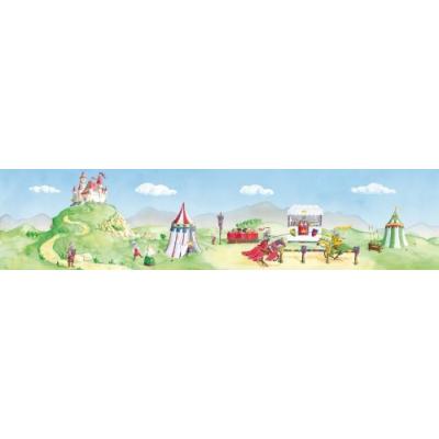 wandpiraten papier peint mural pour enfants preux chevaliers 200 x 46,5 cm