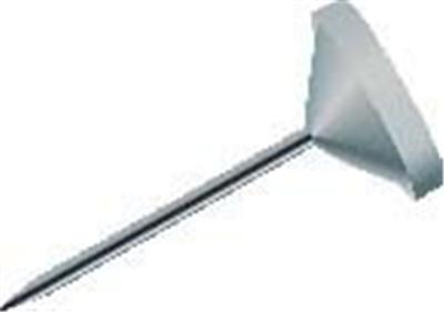 Epingles Exacompta à tête plate unie - Boîte de 100 - Diam. 5mm - Gris