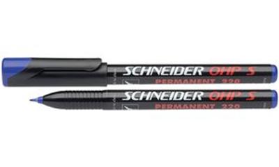 SCHNEIDER - Marqueur permanent pour rétroprojecteurs 220S, Etui de 4