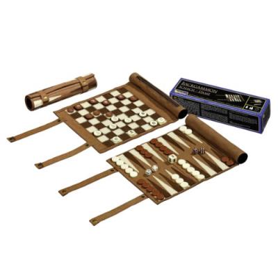 Philos - 2801.0 - set de voyage - echecs - backgammon - dames