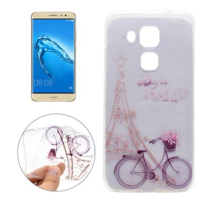 Huawei nova Plus Coque Protection TPU Transparent Tour Eiffel Vélo