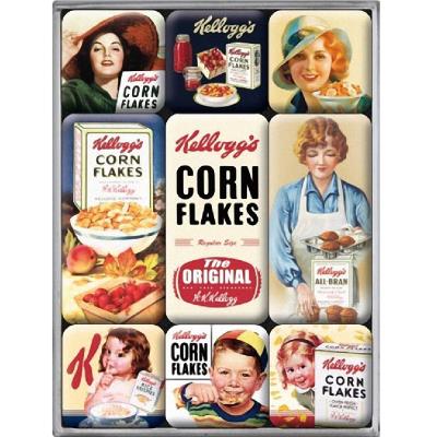 Boite de 9 mini-magnets Kellogg's