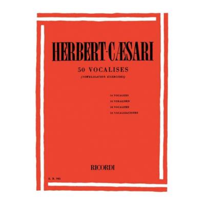 Méthodes et pédagogie RICORDI HERBERT-CAESARI E. - 50 VOCALISES - CHANT Chant