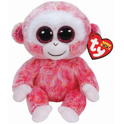 Ty - Beanie Boos - Ruby le Singe Rose - Peluche 14 cm