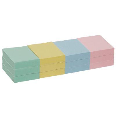 Business - Bloc Note Repositionnable 38x51mm Coloris Pastel - Lot De 12