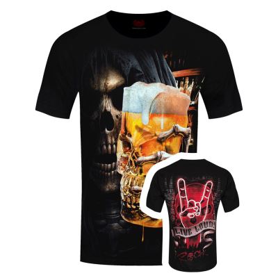 Spiral T-Shirt Live Loud Homme Noir - Taille XL
