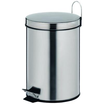 Kela 18194 Knut Poubelle de Salle de Bain Acier Inoxydable Gris/Argent 27,5 cm