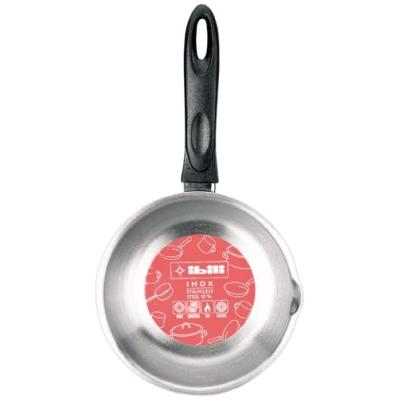 IBILI 665216 CASSEROLE BOMBÉE INOX AVEC BEC VERSEUR 17 CM