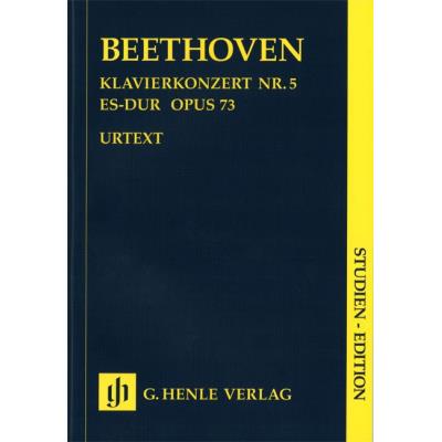 Partitions classique HENLE VERLAG BEETHOVEN L.V. - CONCERTO FOR PIANO AND ORCHESTRA NO. 5 E FLAT MAJOR OP. 73 Piano