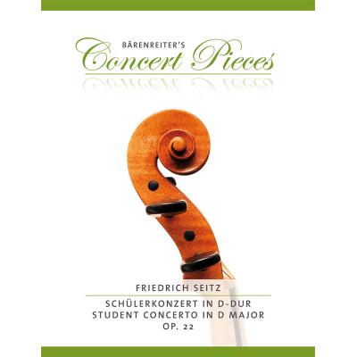 Partitions classique BARENREITER SEITZ F. - SCHÜLERKONZERT IN D-DUR OP.22 - VIOLON & PIANO Violon