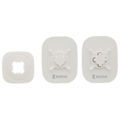 Autocollant pour fixation de smartphone en voiture et autocollant de rotation 360°, blanc könig