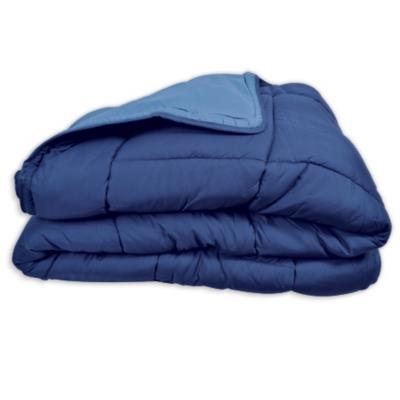 Couette Calgary microfibre 240x260 cm gitane et azur