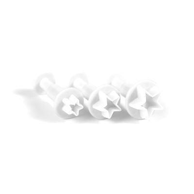 Loisirs Créatifs DIY - 3 Emporte-pièces Poussoir Etoile - Pâte polymère,de métal