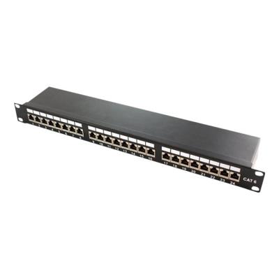 Logilink Noir, Ral 9005 - Tableau De Connexions - Cat 6E - Stp - Rj-45 X 24 - 1U - 19"