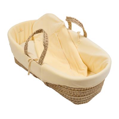Couffin en osier et coton bio vanille