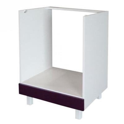 Caisson Four bas 60 cm Aubergine Haute brillance