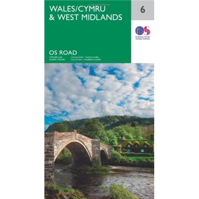 Os Road Map 6 Wales & West Midlands