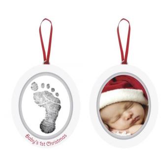 Pearhead Ornement Souvenir Empreinte Main/Pied Bébé - Kit DIY Pour Noël Ou Baptême (Lot De 2)