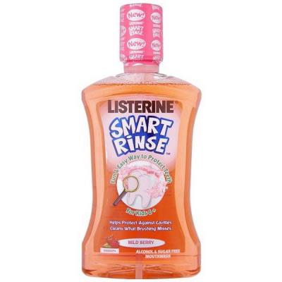 Listerine Smart Rinse Mild Berry Mouthwash Kids 500ml