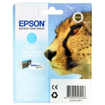 Epson T0712 Cartouche d'encre d'origine DURABrite Ultra cyan pour D78 D92 DX4050 4450 5050 6050 7000F