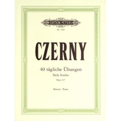 Méthodes et pédagogie EDITION PETERS CZERNY CARL - 40 DAILY EXERCISES OP.337 - PIANO Piano
